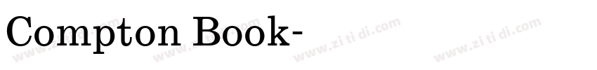 Compton Book字体转换